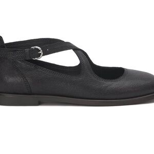 Lucky Brand Black Mary Jane Strap Flat